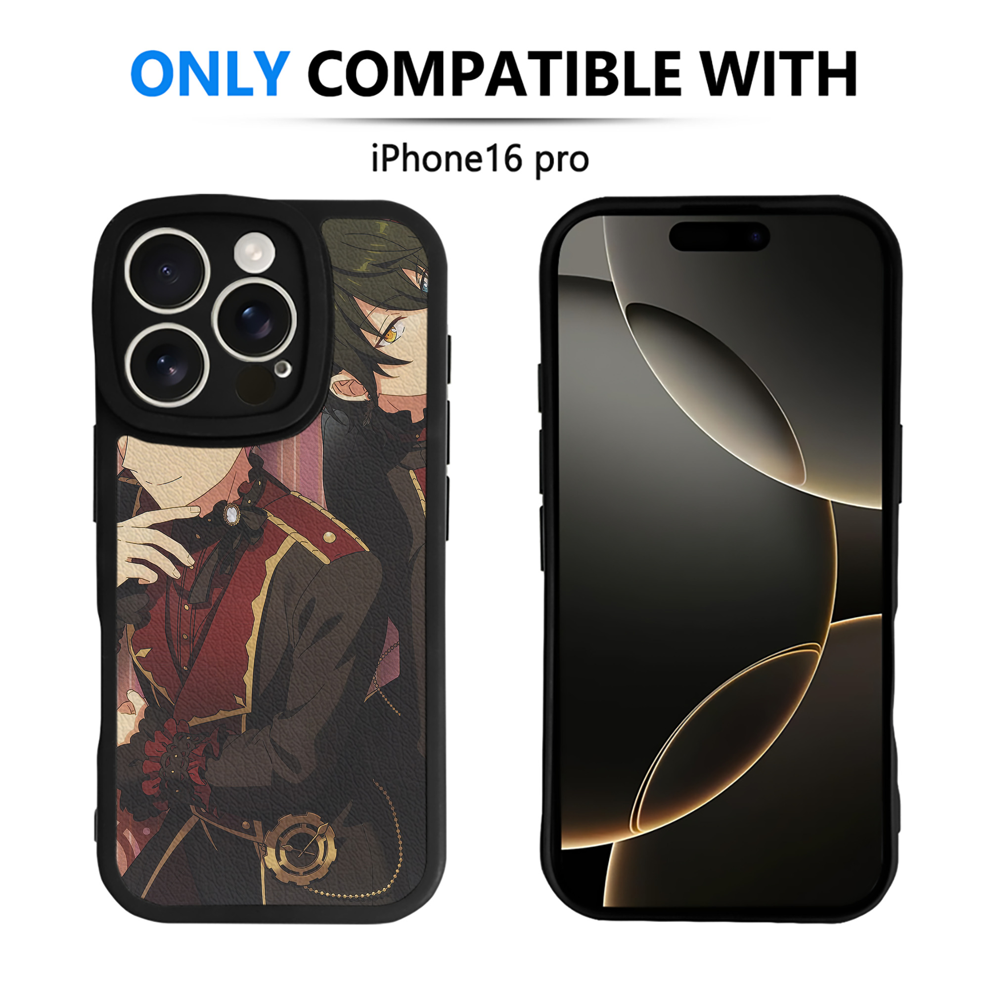 （画像用） あんさんぶるスターズ! Ensemble Stars 【iPhone 16シリーズ対応】シリコンスマホケース（レザー調） 材質：シリコン